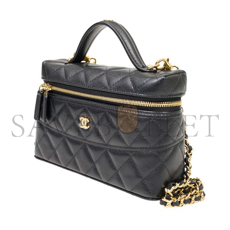 CHANEL CAVIAR QUILTED TOP HANDLE AP4407 (19.5*17*5cm)